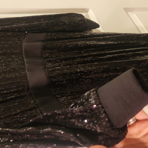 VENUS Black Sequin Jumpsuit - Picture 3 of 7